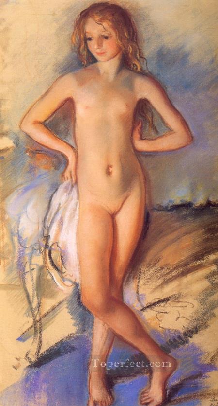 裸の女の子現代現代印象派油絵